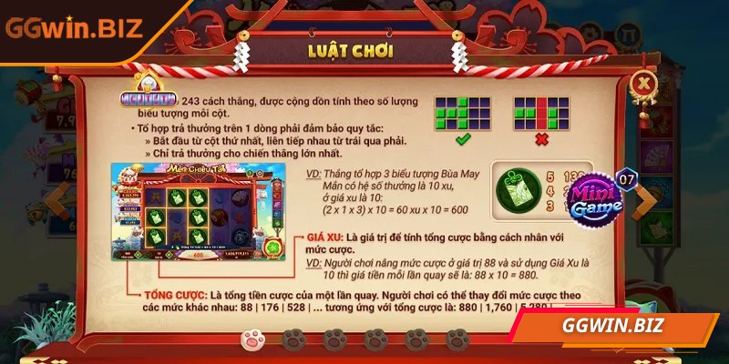 Cần tạo line thắng hợp lệ để được chia xu thưởng